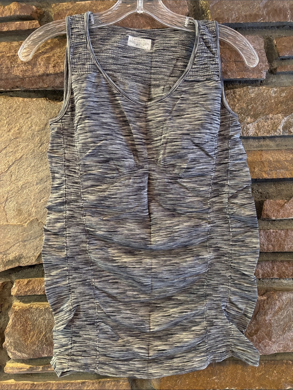 Athleta Spacedyed Ruched Tank Top